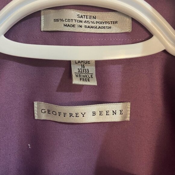 GEOFFREY Beene Dress Shirts Anti-wrinkle Size Large - Picture 5 of 5